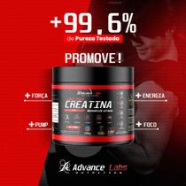 Creatina Monohidratada Pura 300g Sem Sabor para Ganho de Massa Muscular e Performance