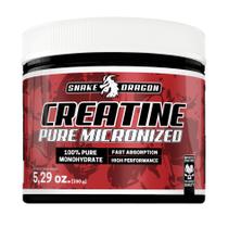 Creatina Monohidratada Pura Micronizada Alemã Suplemento Creatine 150g 3000mg Sem Sabor Importada Original - Snake Dragon Red