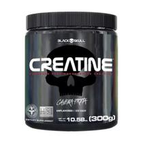 Creatina Monohidratada Pura Pote 300g Black Skull