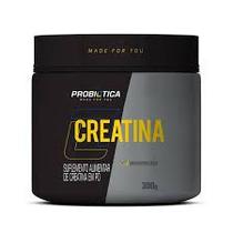 Creatina Monohidratada Pura Probiótica 300g Suplemento Força Muscular