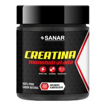 Creatina Monohidratada Sanar 300g Energia e Força 100% Pura Creatina Monohidratada Sanar 300g Energia e Força 100% Pura