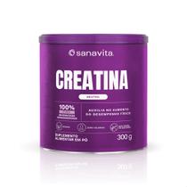 Creatina Monohidratada Sanavita Neutro Lata 300g Sem Sabor