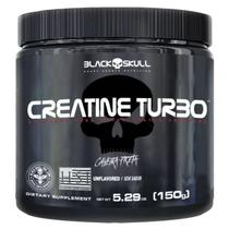 Creatina Monohidratada Turbo Black Skull Caveira Preta - Pote 150g Sem sabor