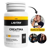 Creatina Monoidratada Pura Pré Treino Lavitan 100 Cápsulas Cimed Creatina Monoidratada Pura Pré Treino Lavitan 100 Cápsulas Cimed