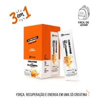 Creatina MyCreatine com BCAA + Glutamina Sachê Individual Força e Recuperação Sabor Tangerina