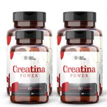 Creatina Power C/ 60 Cápsulas Kit 4 Potes