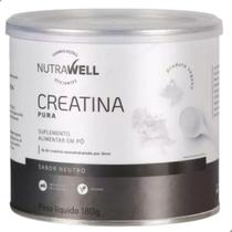 Creatina Pura 100% Monohidratada 180g Nutrawell Creatina Pura 100% Monohidratada 180g Nutrawell