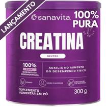 Creatina Pura 100% SANAVITA Monohidratada Micronizada - O Suplemento da Mulher
