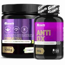 Creatina Pura 100g Creapure + Anti-Ox Antioxidante Growth