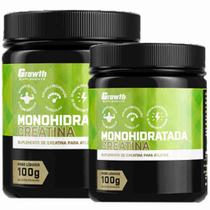 Creatina Pura 100g Monohidratada Growth Kit 2 Potes