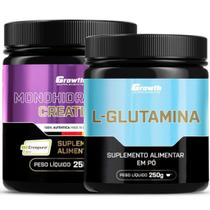 Creatina Pura 250g Creapure + Glutamina 250g Growth