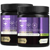 Creatina Pura 250g Creapure Growth Supplements Kit 2 Potes