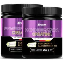 Creatina Pura 250g Creapure Growth Supplements Kit 2 Potes
