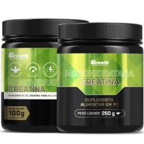 Creatina Pura 250g + Creatina 100g Monohidratada Growth Creatina Pura 250g + Creatina 100g Monohidratada Growth
