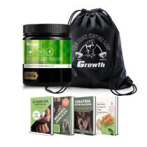 Creatina Pura 250g Monohidratada Growth Supplements com mochila e ebooks hipertrofia Creatina Pura 250g Monohidratada Growth Supplements com mochila e ebooks hipertrofia