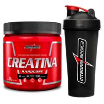 Creatina Pura 300g + Coqueteleira Preta Integralmedica