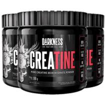 Creatina Pura 300g Darkness Integralmedica Kit 3 Potes