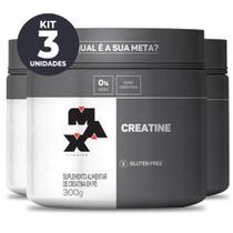 Creatina Pura 300g Max Titanium Kit 3 Potes