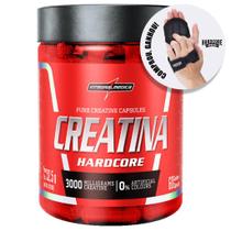 Creatina Pura 60 Caps Integralmedica + Luva Caleira Hardcore
