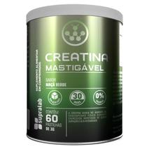 Creatina Pura Mastigável zero 60 pastilhas Energia Recuperação Treino Intensos maça verde 2 por dia porção para 30 dias