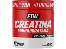 Creatina Pura Monohidratada Pote 300g Sabor Neutro FTW Creatina Pura Monohidratada Pote 300g Sabor Neutro FTW