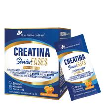 Creatina Sênior Fases com Associações 200 g Tangerina Flora Nativa Suplemento Alimentar em Pó