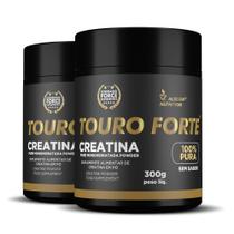 Creatina Touro Forte 2x300 gramas Pura Creatine Powder Food Supplement - Alisson Nutrition