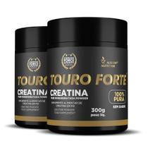 Creatina Touro Forte 2x300 gramas Pura Creatine Powder Food Supplement - Command Force