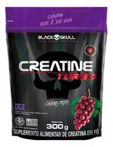 Creatina Turbo 300g Refil Black Skull Embalagem Econômica Sabor Uva