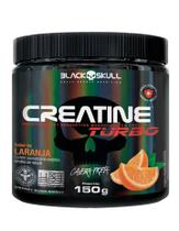 creatina turbo laranja 150g pote black skull