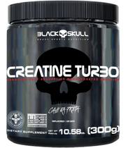 Creatina Turbo Monohidratada com Carbo 300g Black Skull