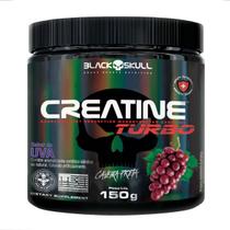 creatina turbo pote 150g sabor uva black skull