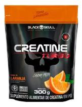 Creatina Turbo Refil 300g Caveira Preta / Black Skull Sabor Laranja