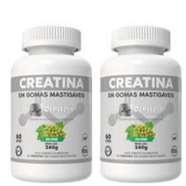 Creatina Ultramicronizada e Monohidratada em Gomas Uva Verde 60 gummys Einstein Nutrition kit com 2