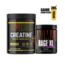 Creatina Universal 300G + Rage Xl Universal 221G Uva