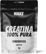 Creatina WAKE 100 Pura Monoidratada Refil 1Kg Wake Supplements Original