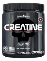 Creatine - Creatina Monohidratada Caveira Preta - 300g Sem Sabor