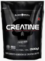 Creatine - creatina monohidratada - refil 500g - CAVEIRA PRETA