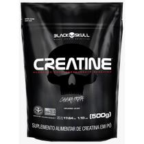 Creatine - creatina monohidratada - refil 500g - CAVEIRA PRETA