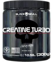 Creatine turbo 300g Caveira Preta Creatina Black Skull
