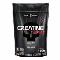 Creatine Turbo Refil 150 Gr Creatina Sem Sabor Black Skull