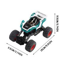 Creative Color Double Pull Back Alloy Frame Cross-country Climbing Car Model Brinquedo infantil Presente de aniversário