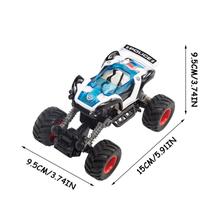 Creative Color Double Pull Back Alloy Frame Cross-country Climbing Car Model Brinquedo infantil Presente de aniversário