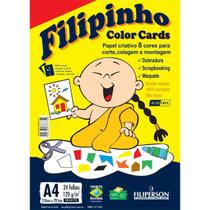 Creative Filipinho Color Cards 120 Gramas 24 Folhas