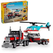 Creator Caminhão Plataforma com Helicóptero - Lego 31146