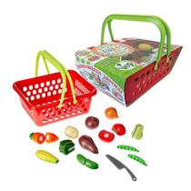 Crec Crec Feirinha Organica Legumes na Cestinha Brinquedo de Comidinha