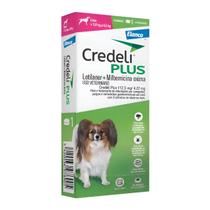 Credeli Plus 112,5mg Antipulgas, Carrapatos e Vermífugo Para Cães de 2,8 a 5,5kg Com 1 Comprimido