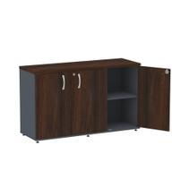 Credenza com 03 Portas P25 Pandin 1,20 M Escarlate e Grafito