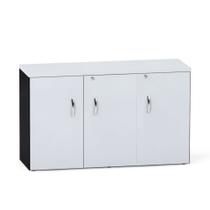 Credenza com 3 Portas P25 Pandin Cinza e Preto 1.20 M