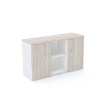 Credenza com Prateleira P25 Pandin 1,20 M Casablanca e Branco Credenza com Prateleira P25 Pandin 1,20 M Casablanca e Branco
